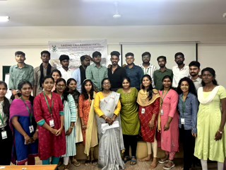 Academy building/students